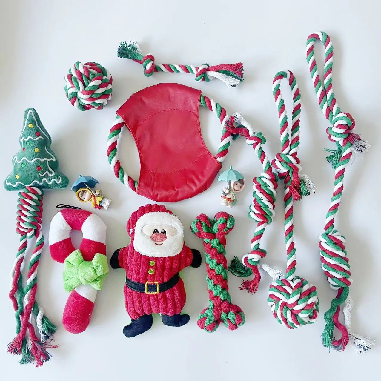Holiday Dog Toy Set