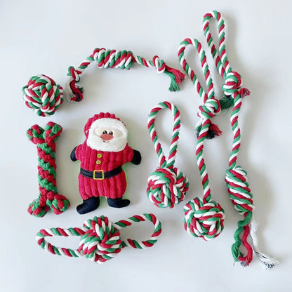 Holiday Dog Toy Set