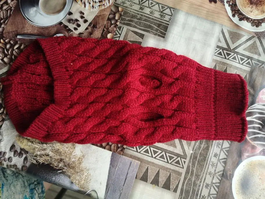 Knitted Pup Sweater
