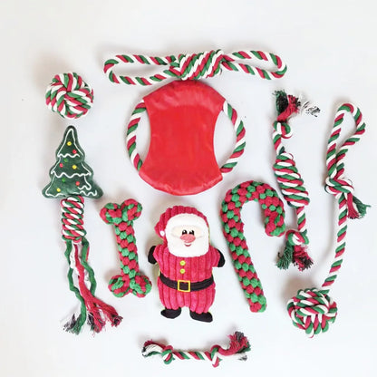 Holiday Dog Toy Set